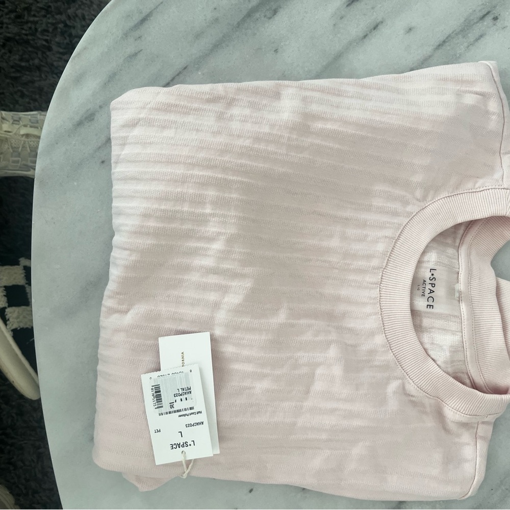 L*Space Pink Textured Top
